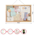 Cork board photo wall message board in 20cm x 30cm or 30cm x 40cm with optional stickers, support and cards
