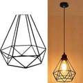 Nordic Retro Iron Chandelier with retractable 21x26x26cm size for living room ceiling