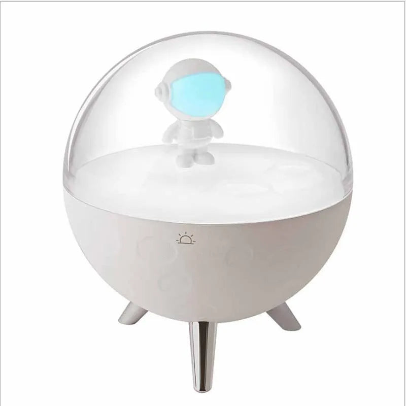 Cartoon USB LED night light with button switch in white or blue light options