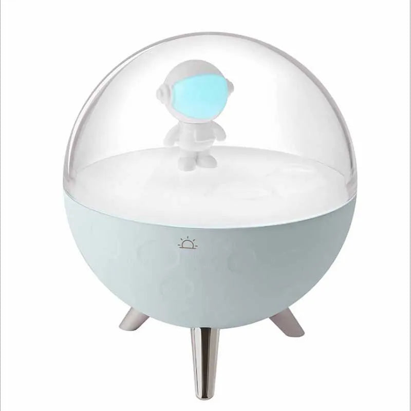 Cartoon USB LED night light with button switch in white or blue light options