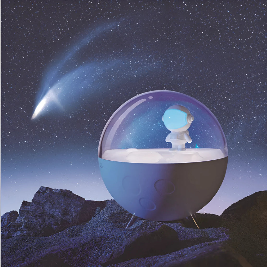 Cartoon USB LED night light with button switch in white or blue light options