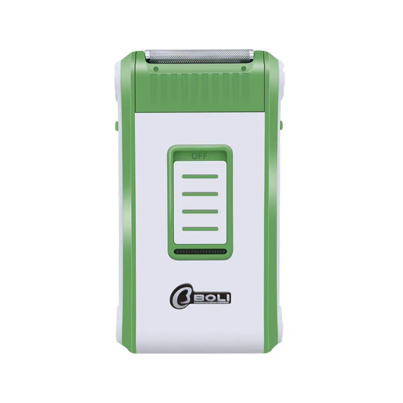 L2 model reciprocating double-layer net electric shaver with ABS plastic body.