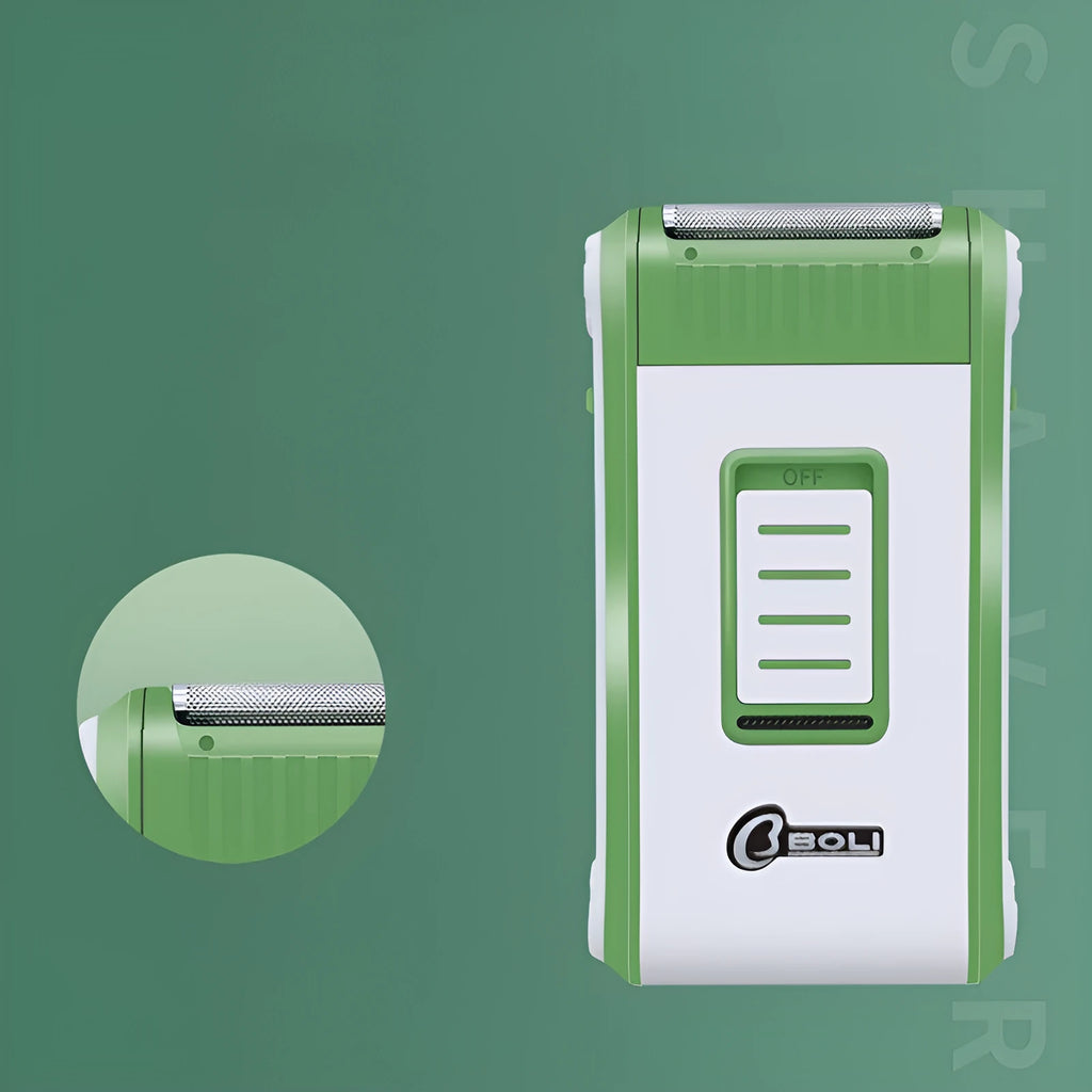 L2 model reciprocating double-layer net electric shaver with ABS plastic body.