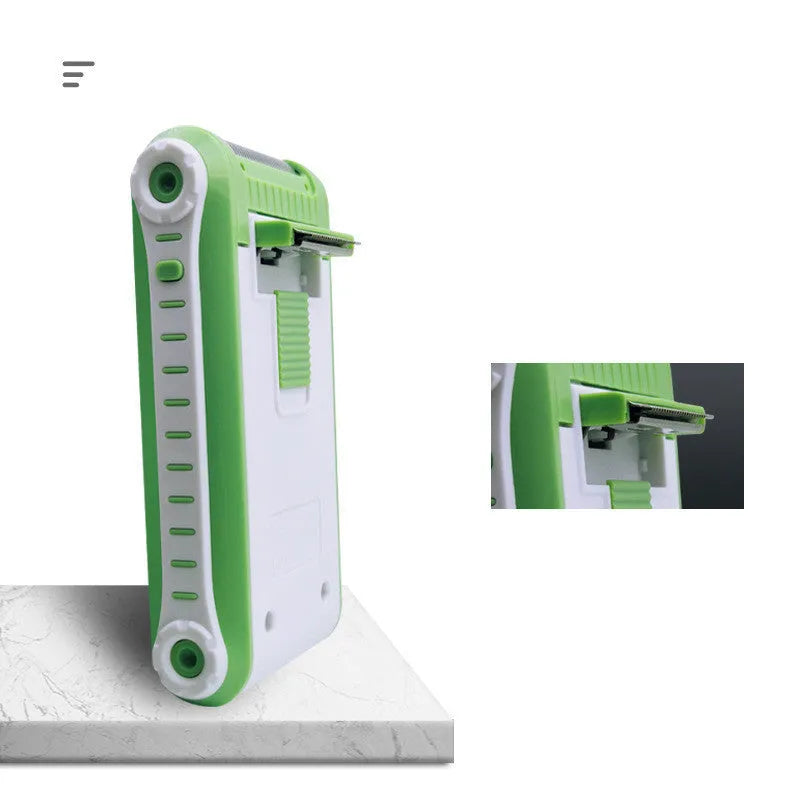 L2 model reciprocating double-layer net electric shaver with ABS plastic body.