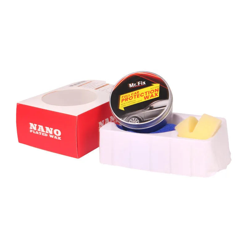 White solid car crystal wax 2cm x 2cm x 3cm silicone oil for glazing and plating