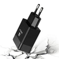 European and American standard travel charger with USB port for mobile device fast charging