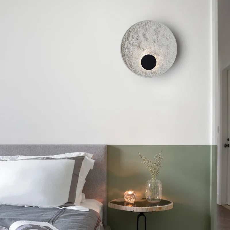 White iron modern wall lamp in two size options: 300mm and 500mm.
