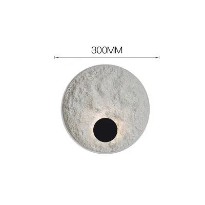 White iron modern wall lamp in two size options: 300mm and 500mm.