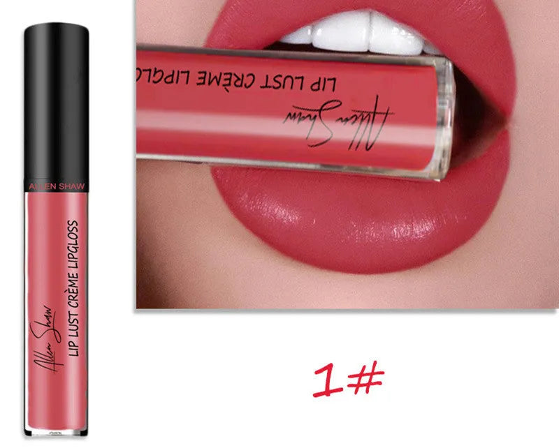 Silky cream texture lip gloss with mineral ingredients available in multiple colour options