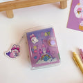 Hand ledger notebook for Japanese loose leaf paper with a choice of four decorative covers: love bear, candy bear, star bunny, rainbow castle.