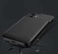 Ultra-thin black TPU back clip battery for iPhone 12 with multi-U port output.