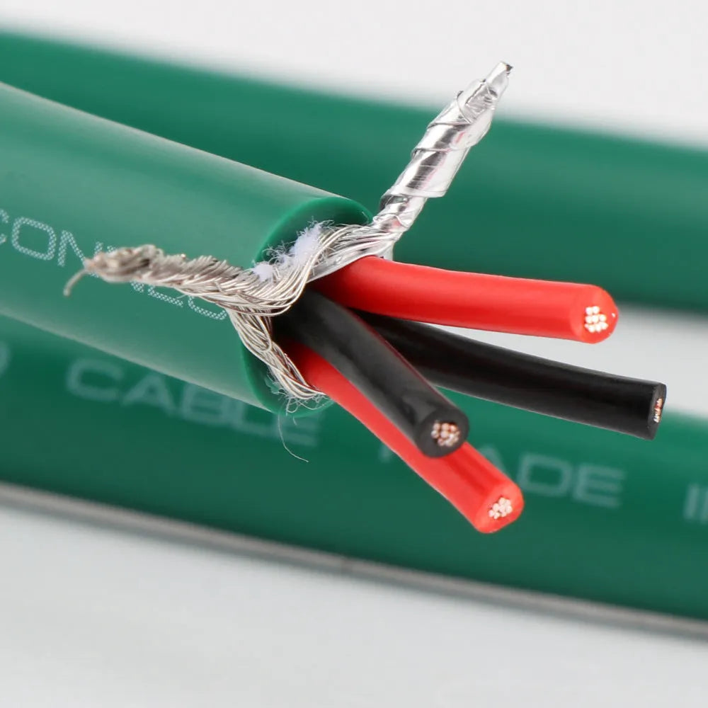 Silver-plated 4-core RCA audio cable with Lotus connectors for CD decoder to amplifier connection