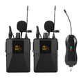 Little Bee X3 black wireless lavalier clip-on microphone for smartphones and cameras.