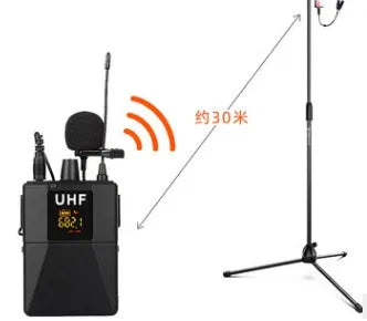Little Bee X3 black wireless lavalier clip-on microphone for smartphones and cameras.