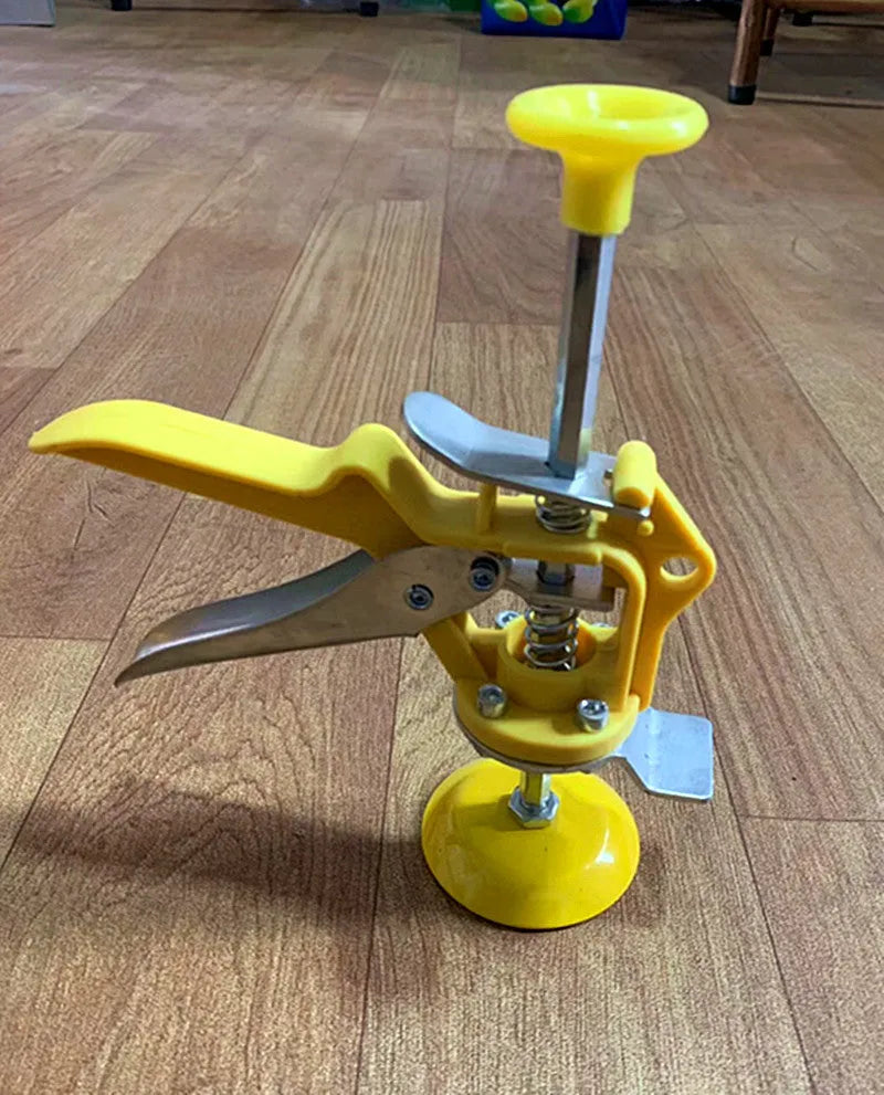 Adjustable height tile raising locator for concrete floor levelling with metal alloy construction