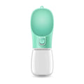 Portable plastic pet water cup in black, green, pink or white, 300ml, 350ml or 550ml dog drinking bottle