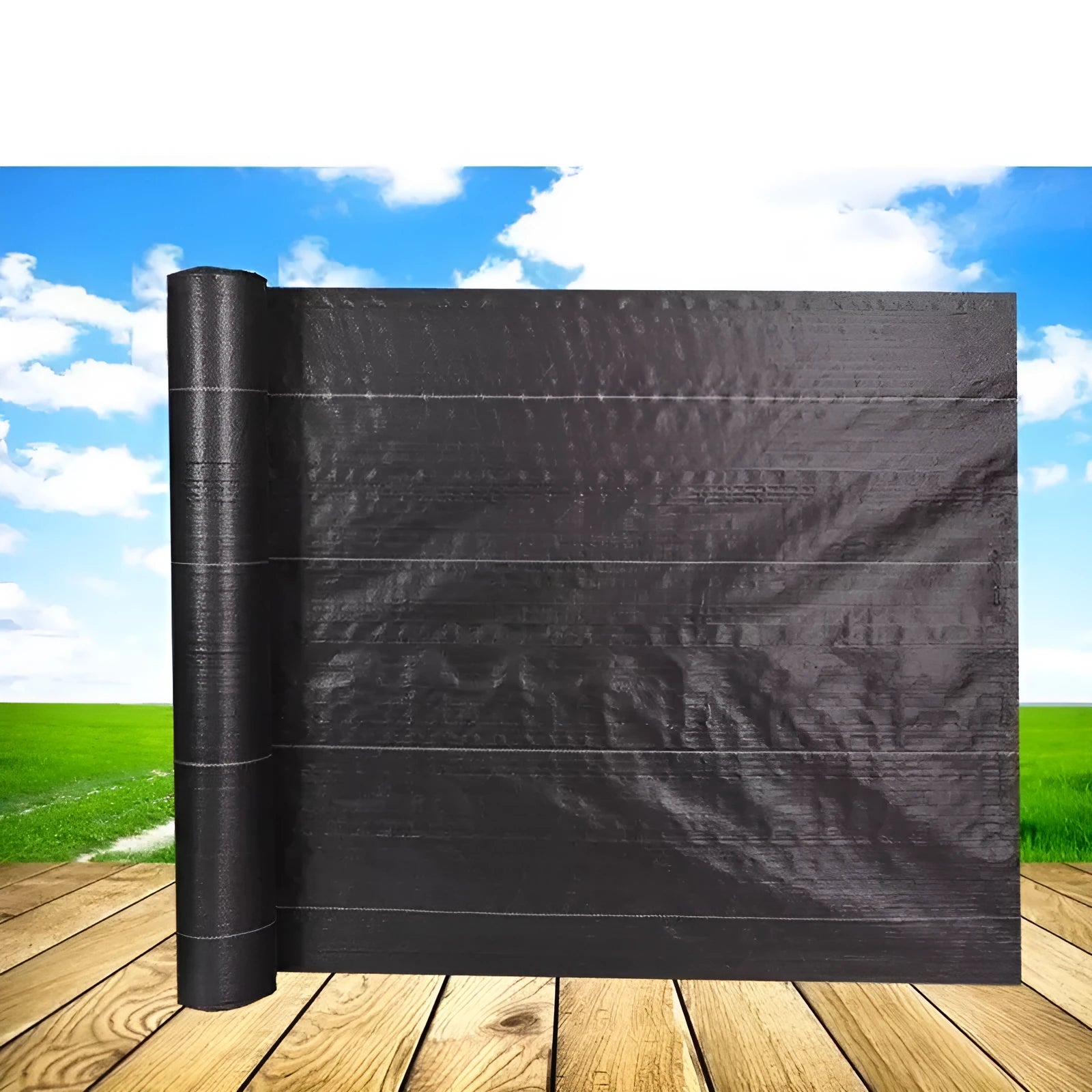 Black plastic woven weed-proof cloth for farmland and greenhouse weed suppression