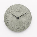 Grey single-sided modern wall clock in European style for living room household use