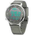 Shifenmei brand digital sports watch on wrist showing casual style and digital display.