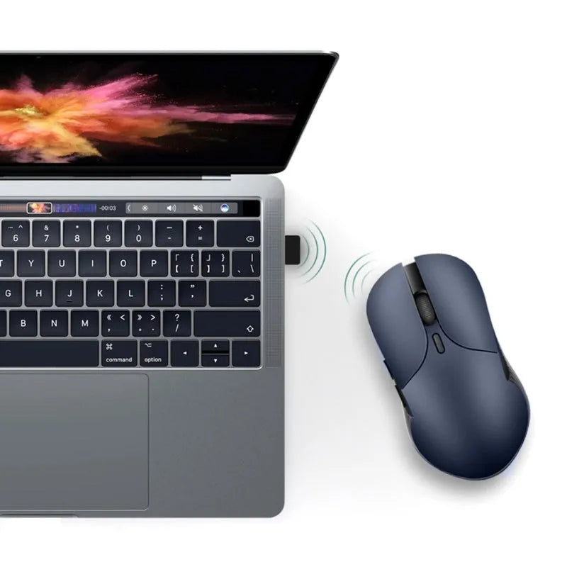 Blue smart voice mouse with 2.4G wireless connection and translation functionality