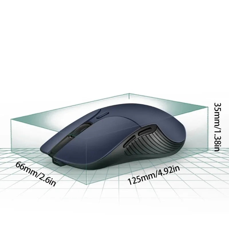 Blue smart voice mouse with 2.4G wireless connection and translation functionality