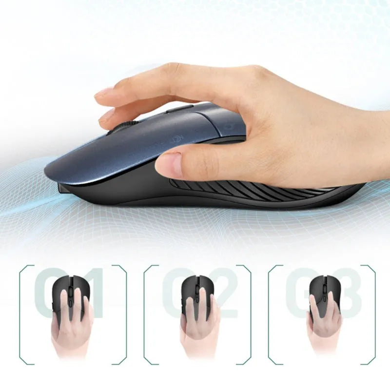 Blue smart voice mouse with 2.4G wireless connection and translation functionality