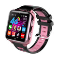 Children's smartwatch with a colourful silicone strap and a 1.54-inch touchscreen displaying a user interface.