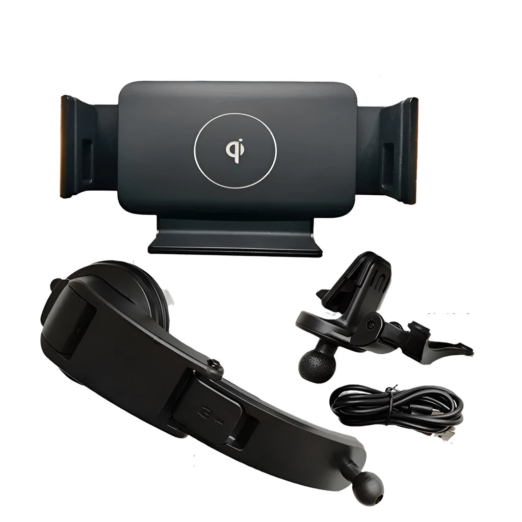 Universal black car clip-on bracket for folding screen phones and tablets