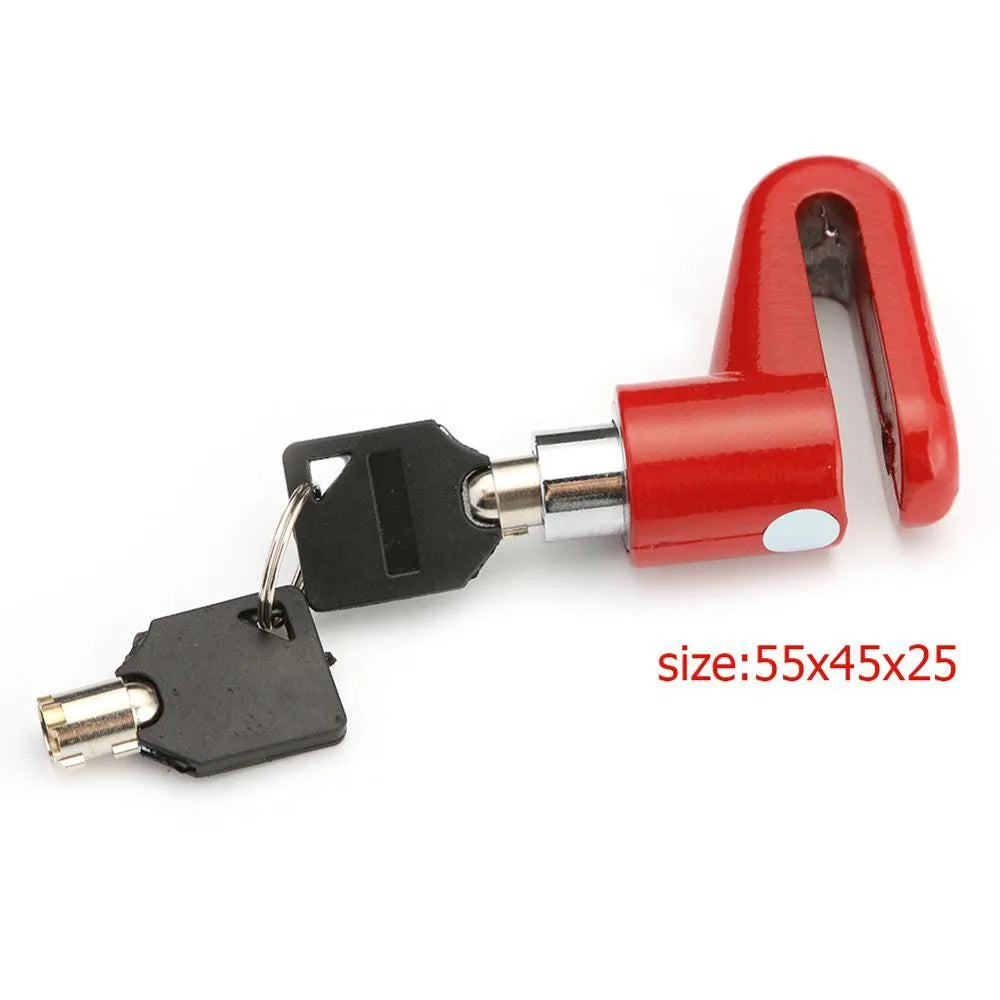 Metal disc brake lock with steel wire for Xiaomi M365 electric scooter in black