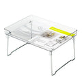 Plastic kitchen supplies rack in transparent or white colour with compartment storage design