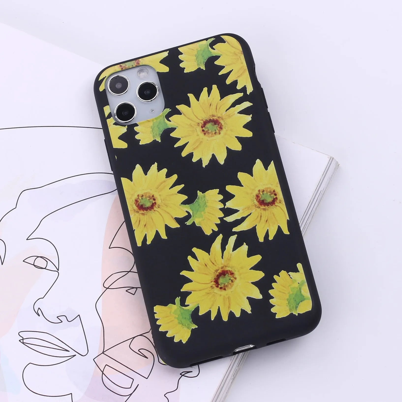 TPU mobile phone back cover case for iPhone in a selection of painted colours.