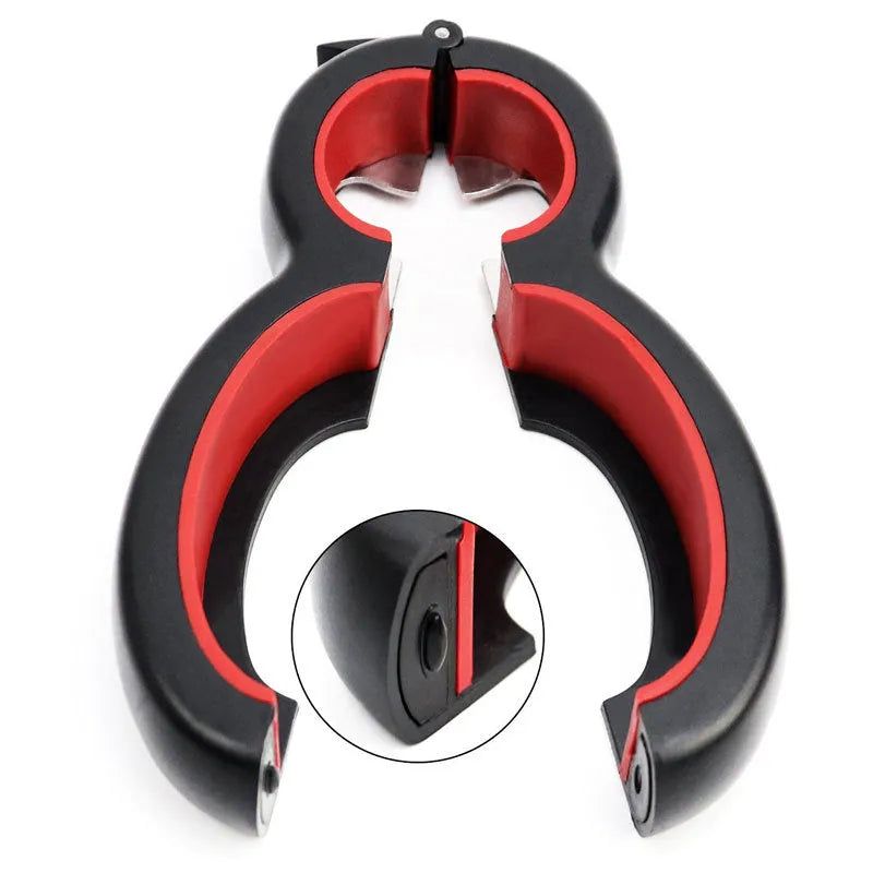 6 in 1 bottle can opener in grey, green or red, 14.5 cm, stainless steel and PP with soft coating