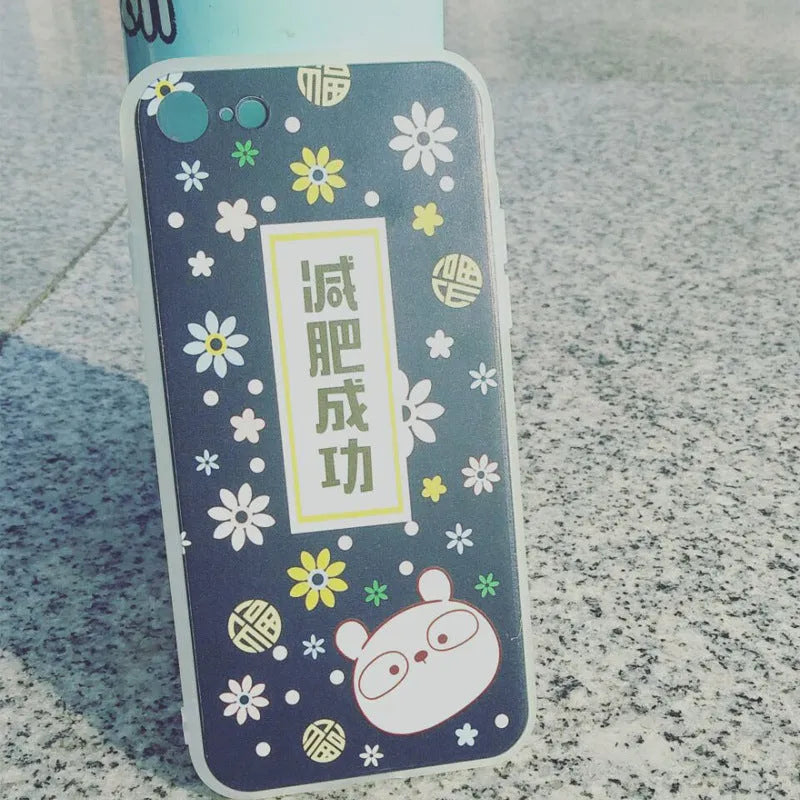 Transparent silicone iPhone case with colourful ice cream pattern design on the back.