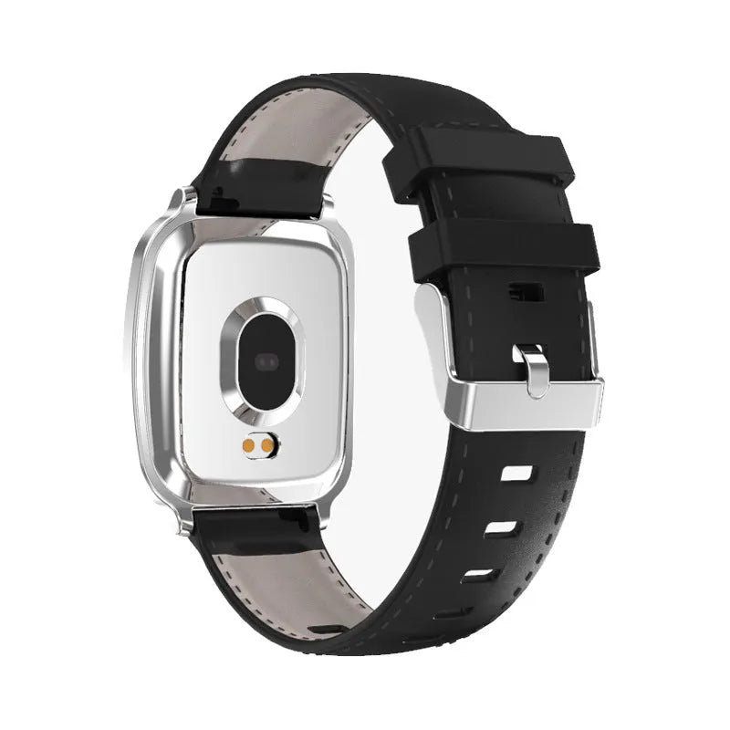 M8 multi-function smart bracelet in black showing heart rate data on its screen