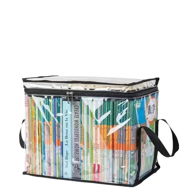 Large foldable PVC water buggy bag in black or white with transparent design showing 24-litre capacity