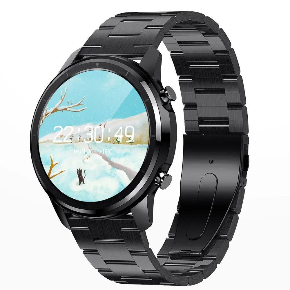 LEMFO LF26 smart bracelet with 1.3-inch touch screen shown in black colour option