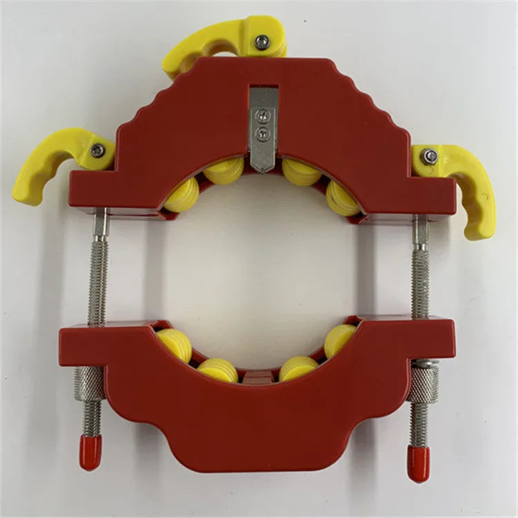 Yellow DIY bottle cutter tool for cutting glass bottles into vases and candles.