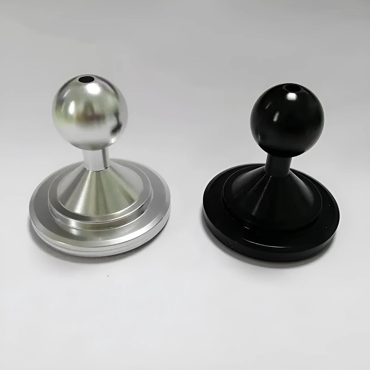 Aluminium alloy instrument panel accessories in black and silver finishes for universal dashboard mounting