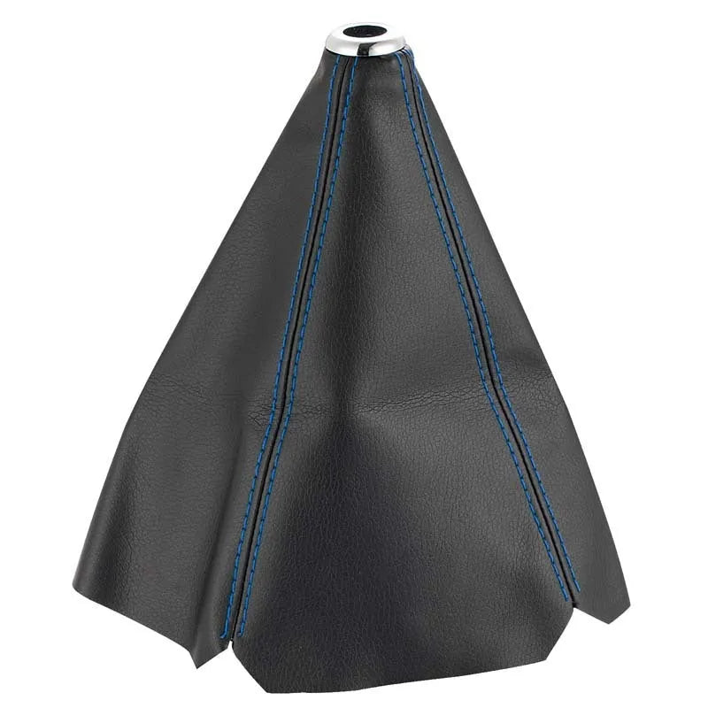 Black PU leather gear lever cover for General Motors automatic car.