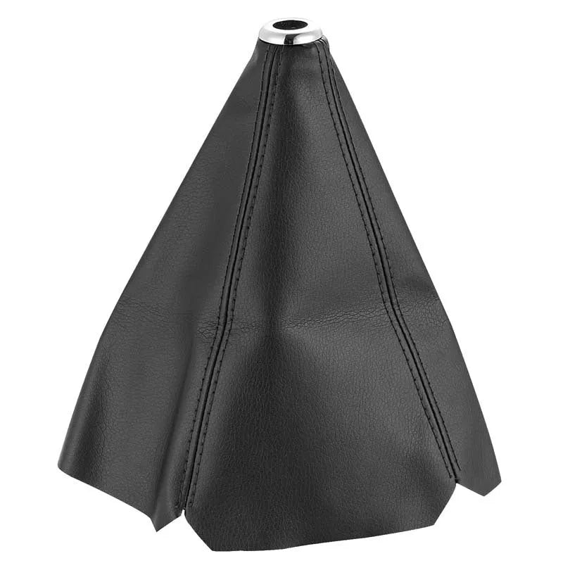 Black PU leather gear lever cover for General Motors automatic car.