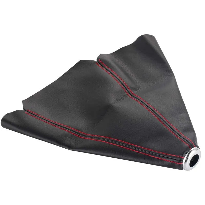 Black PU leather gear lever cover for General Motors automatic car.
