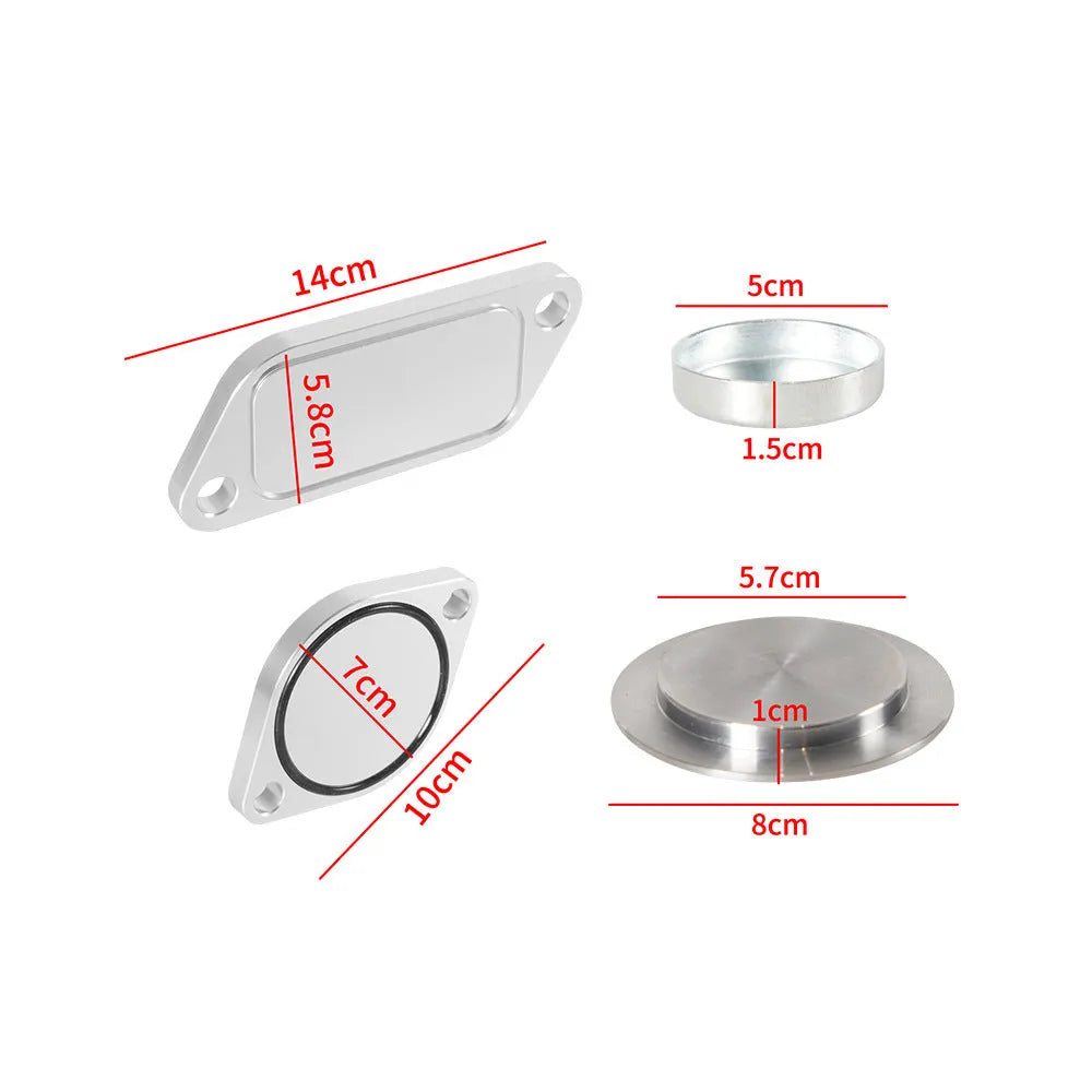 Silver aluminium alloy automotive valve cover for engine replacement