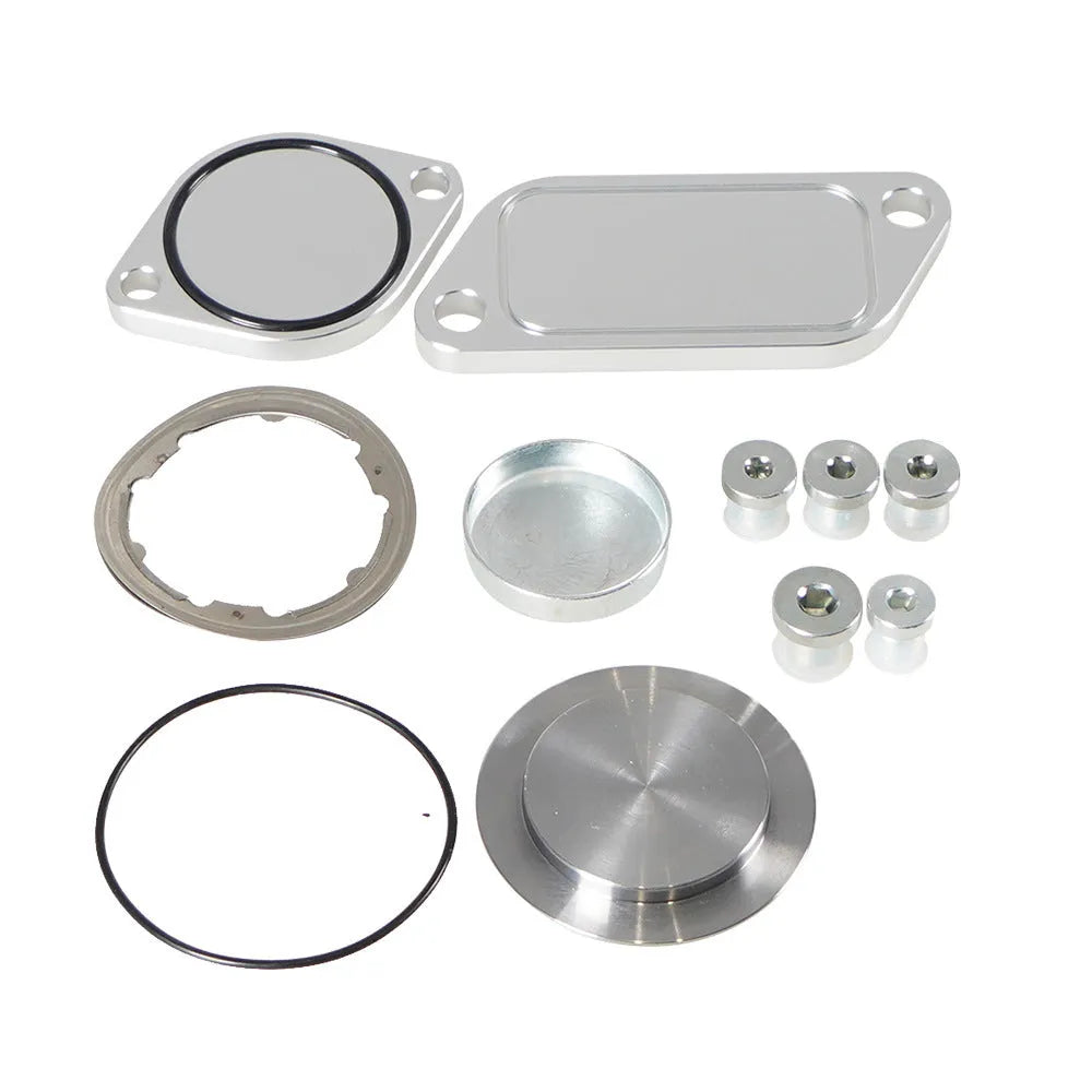 Silver aluminium alloy automotive valve cover for engine replacement