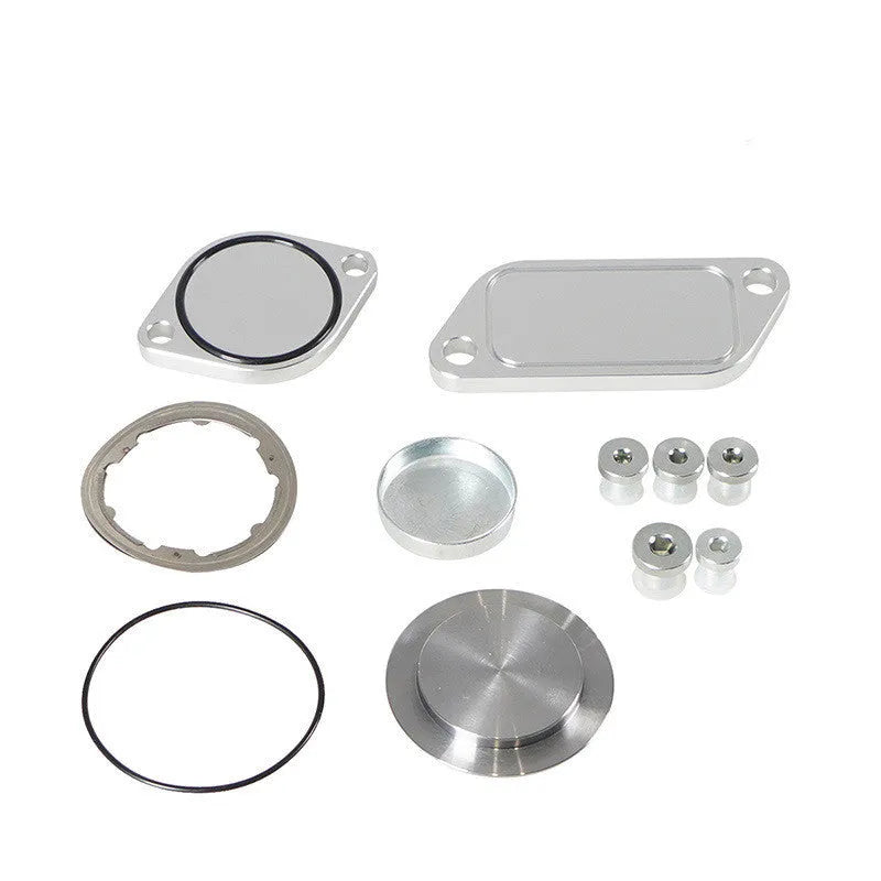 Silver aluminium alloy automotive valve cover for engine replacement