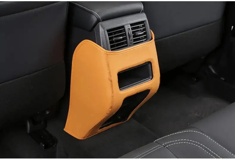 3-piece leather anti-kick pad set for 2023 Mitsubishi Outlander seat protection