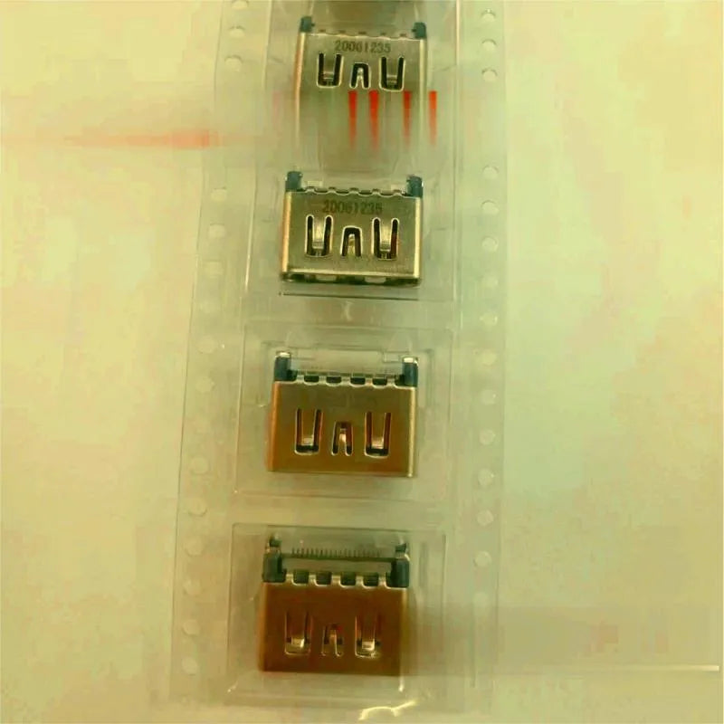Silver HDMI host socket connector for game console port replacement