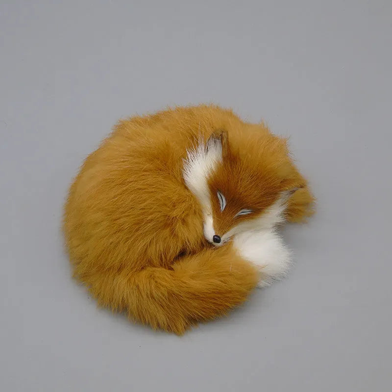 Artificial fox fur decorative ornament in red, white or yellow measuring 15cm long