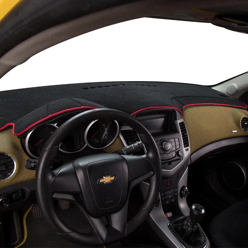 Silicone non-slip dashboard instrument pad for an old Toyota Prado in a black and blue colour option.