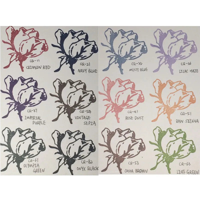 Rectangular notebook stamp pad with quick-drying oily ink for DIY rubber stamps