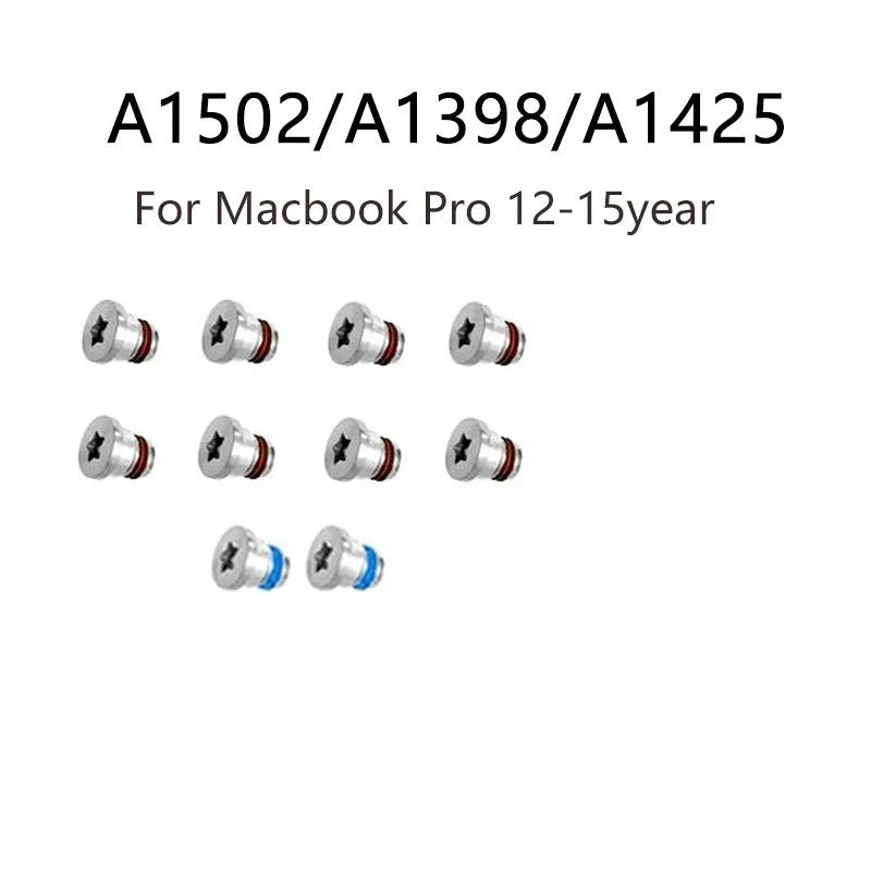 MacBook Pro Retina A1502 A1398 A1425 bottom shell replacement screws in metal